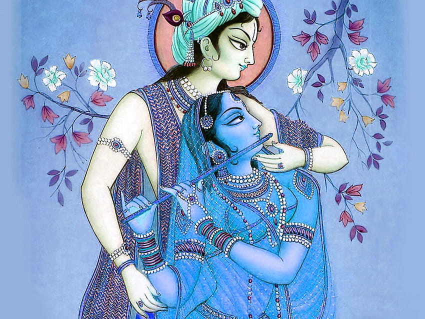 Radha Krishna hermosa mano, pintura de radha krishna fondo de pantalla