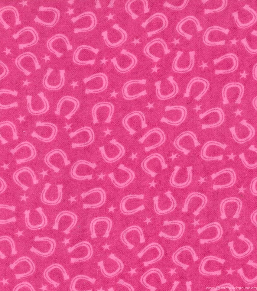Western Fabric Horseshoe Pink Flannel Backgrounds, horse shoes HD phone wallpaper