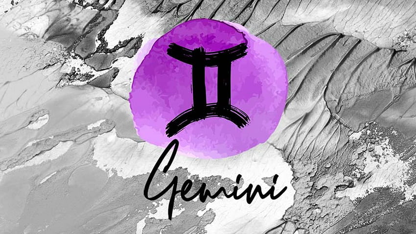 gemini ,purple,font,graphic design,illustration,symbol,graphics,fictional character,art, gemini purple HD wallpaper