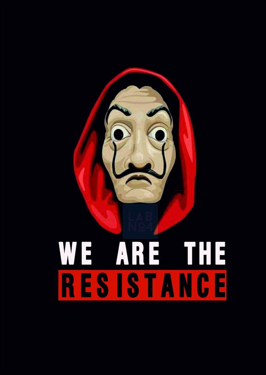 Money Heist Dali Mask Digital, wir sind die Widerstands-TV-Show La Casa de Papel Netflix-Show im Jahr 2021 HD-Handy-Hintergrundbild