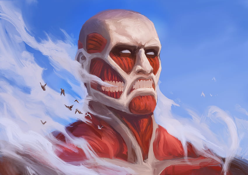 Colossal Titan, attack on titan u HD wallpaper