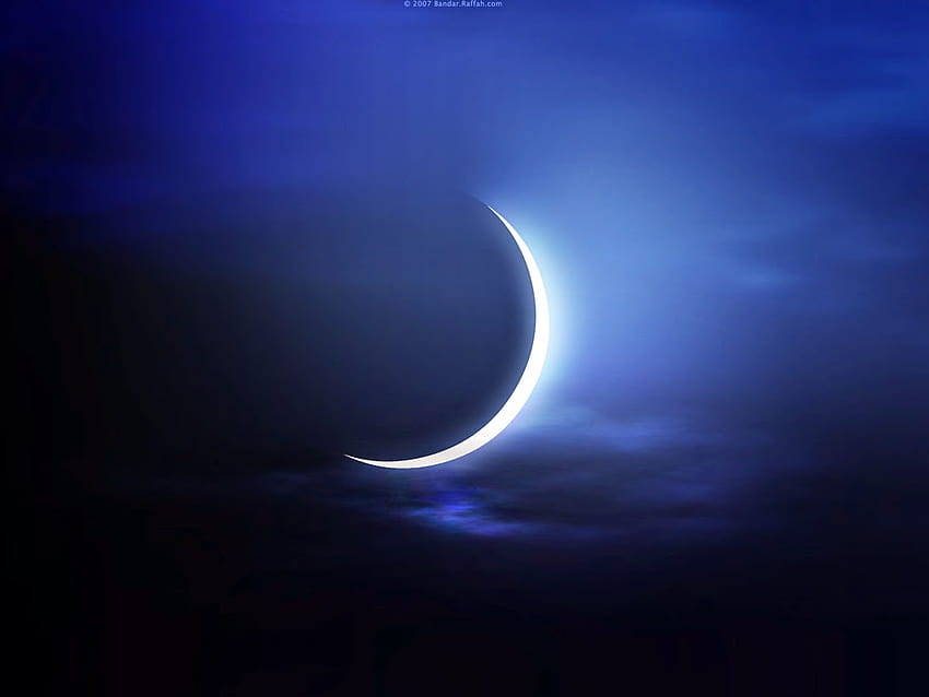 eid ,sky,atmosphere,crescent,nature,moon, eid moon HD wallpaper