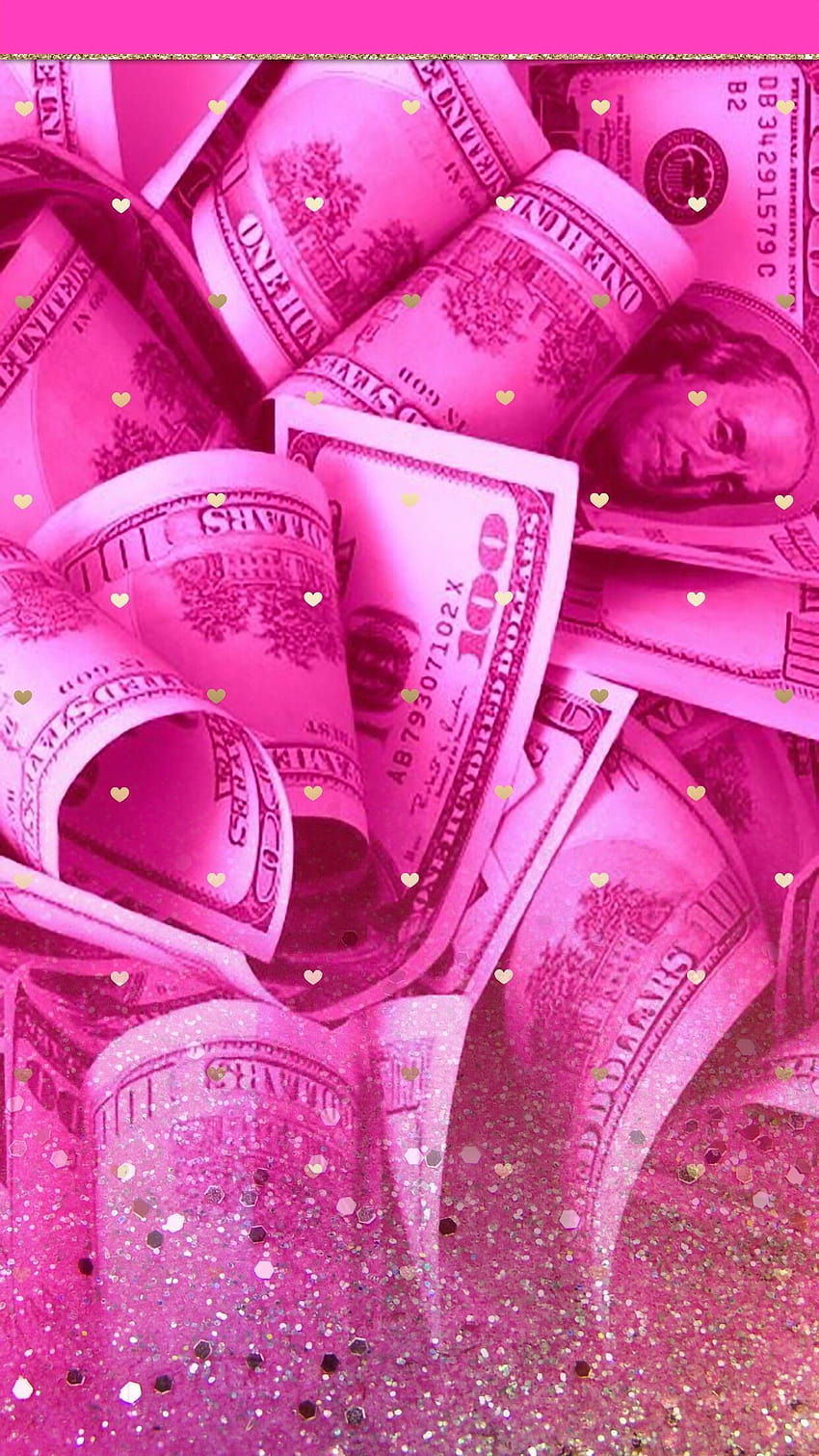 Dope Money on Dog, argent violet Fond d'écran de téléphone HD