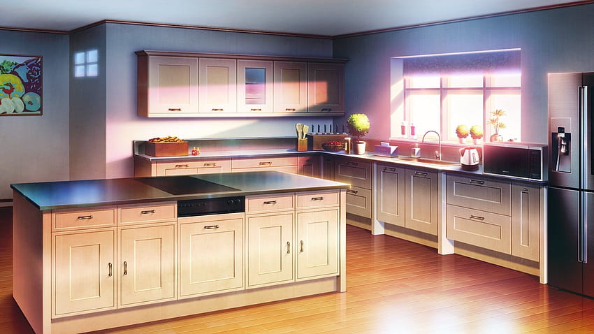 116 Kitchen, anime kitchen HD wallpaper