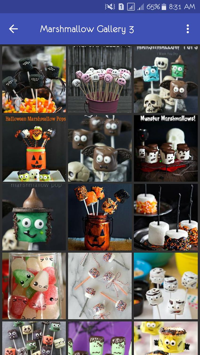 Marshmallow para Android, malvavisco de halloween fondo de pantalla del teléfono