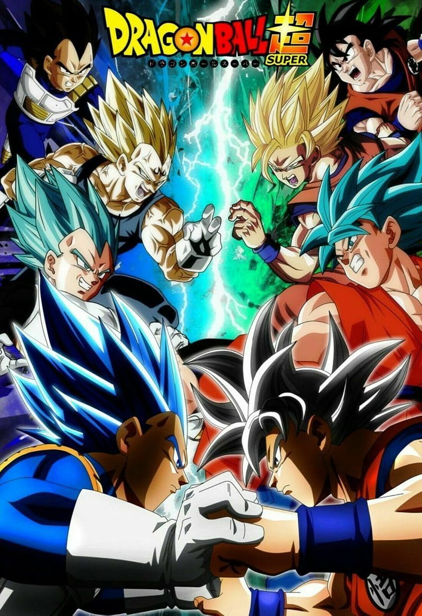 Dragon Ball Super Poster Ultra Instinct Goku Vs Ssj Blue Vegeta Dbz Uns Lieferant gerahmte Leinwand HD-Handy-Hintergrundbild