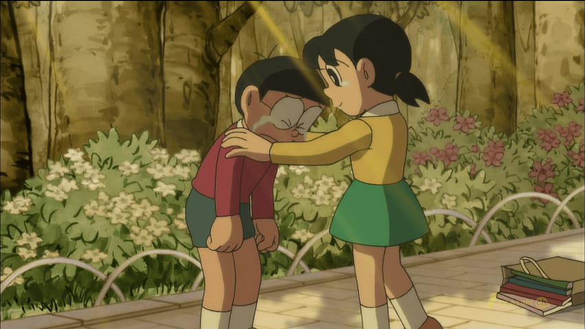 nobita y shizuka fondo de pantalla