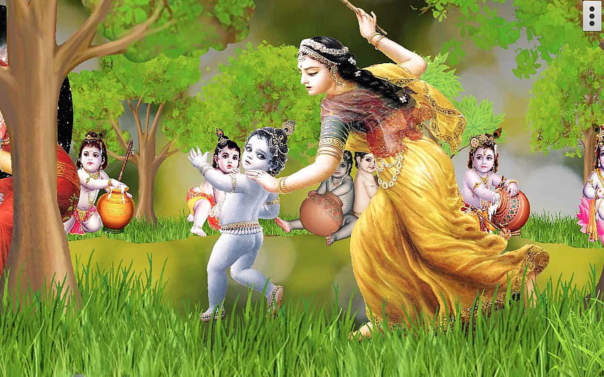 4d Krishna Live, little radha krishna HD wallpaper | Pxfuel