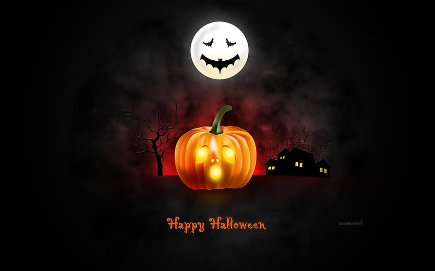 Halloween , iPad & iPhone, pumpkin happy halloween HD wallpaper