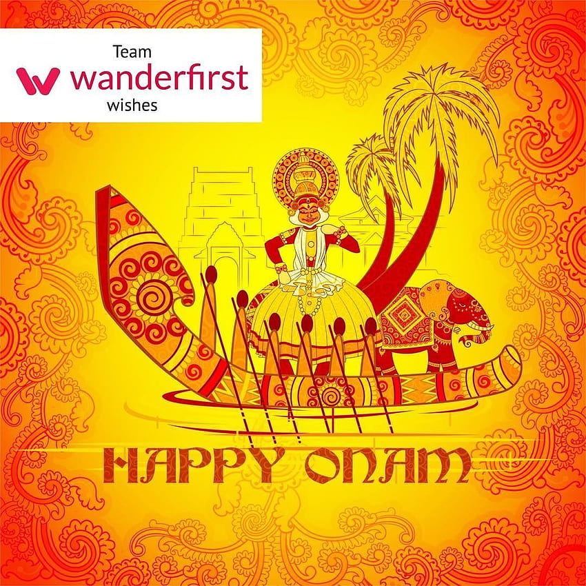 Onam wishes from God's Own Country. Your holiday YOUR way. Fully customizable holidays at www.wanderfirst.c… HD phone wallpaper