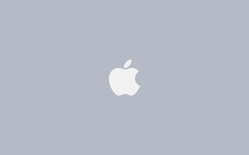 Logotipo plateado de Apple, logotipo de macbook de Apple fondo de pantalla