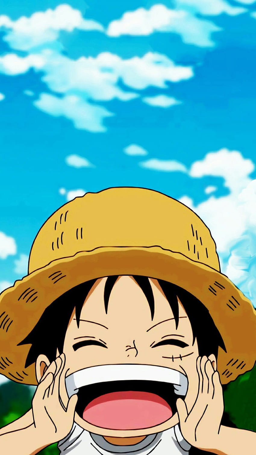 Cute, Luffy, One Piece, Phone Wallpaper: \