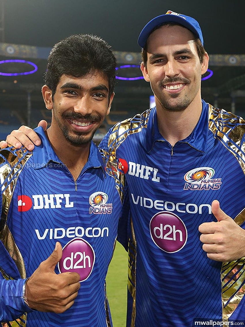 Download free Mumbai Indians Players Entering Cricket Field Wallpaper -  MrWallpaper.com