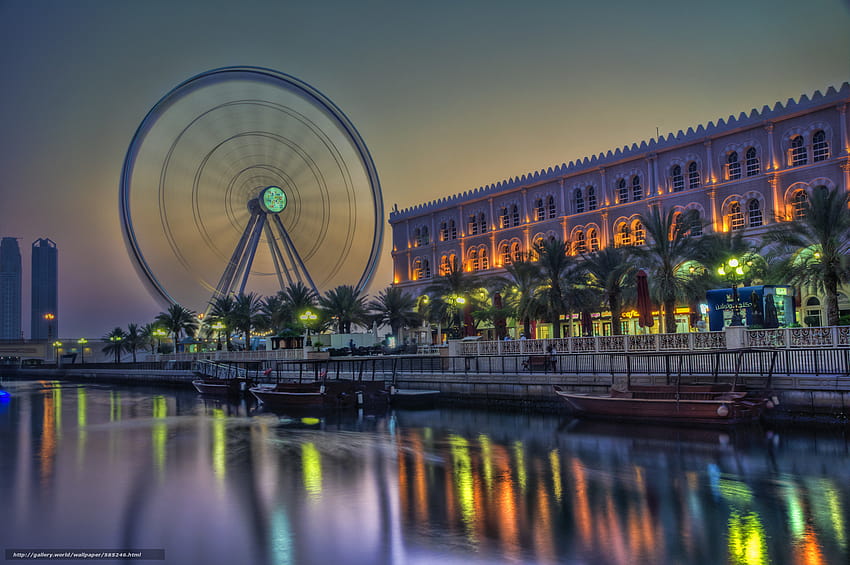 Eye of the Emirates, Qanat Al Qasba ใน, Sharjah ในความละเอียด 4306x2862 วอลล์เปเปอร์ HD