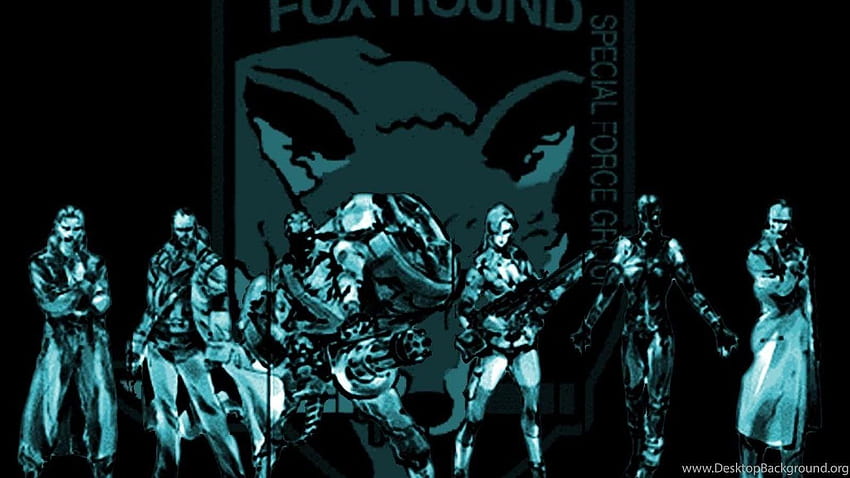 Metal Gear Solid Fox Hound, лого на mgs fox HD тапет
