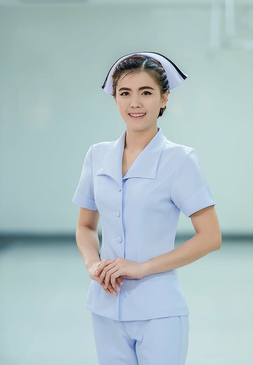 : woman wearing nurse uniform, asia, assistance, nurse women HD phone wallpaper
