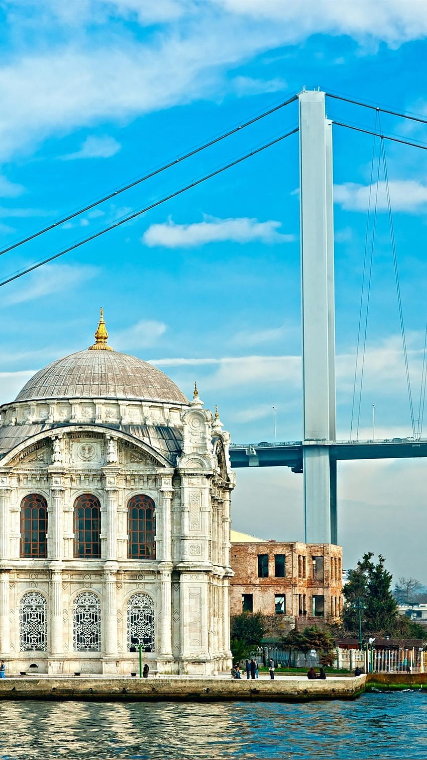 Turkey, Istanbul, mosque, bridge, river 1080x1920 iPhone 8/7, istanbul iphone HD phone wallpaper