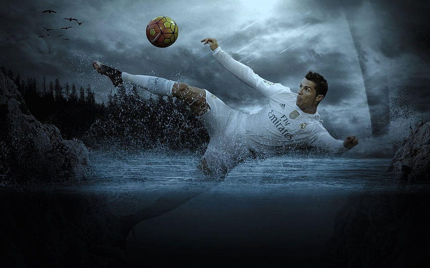 Cristiano Ronaldo 2015/16, bicycle kick ronaldo HD wallpaper
