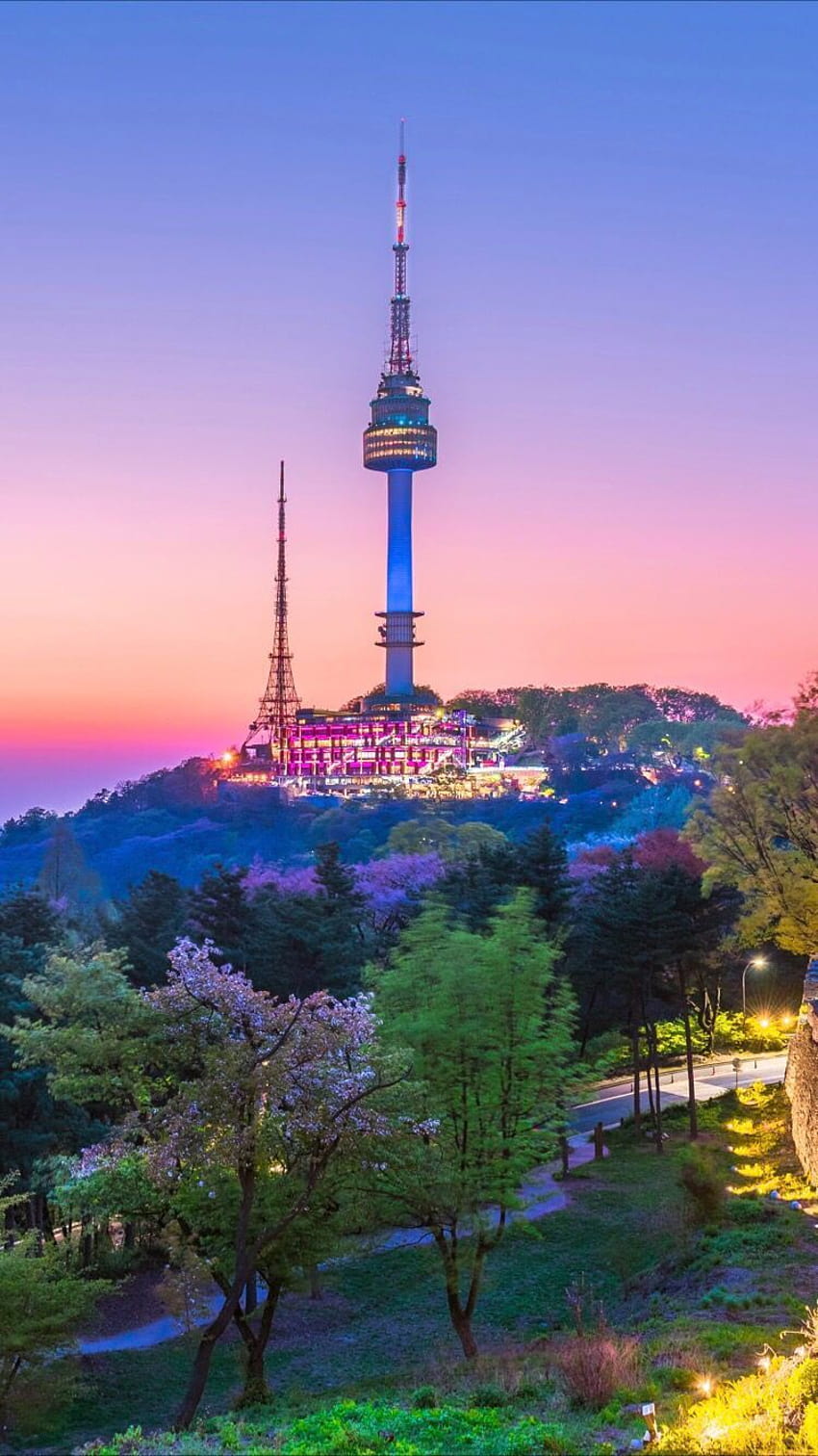 Torre di Namsan Sfondo del telefono HD