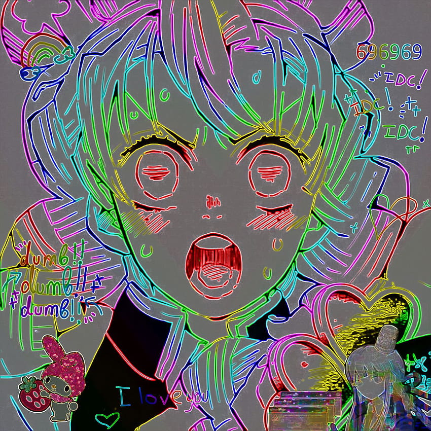 24 about, anime glitchcore HD phone wallpaper | Pxfuel