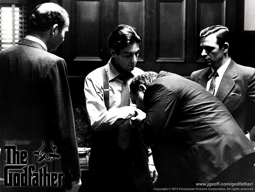 The Godfather, Men, Black And White, god father movie HD wallpaper