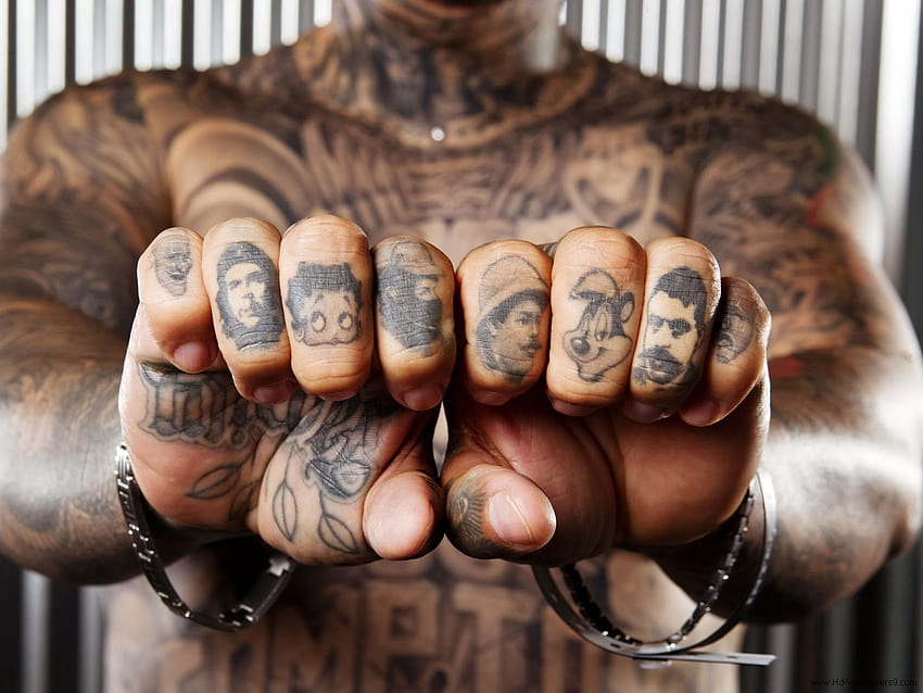 Portrait Finger Tattoos, tattoo men HD wallpaper