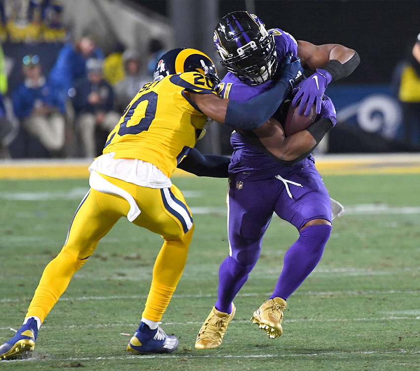 Fußball: Baltimore Ravens vs. Los Angeles Rams Woche 12 HD-Hintergrundbild