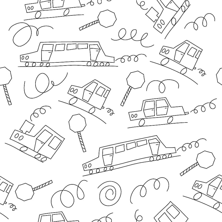 Doodle-Monoline-Autos-Hintergrund. Nahtloses Baby-Jungen-Muster im Vektor. Textur für, Füllungen, Webseitenhintergründe 2044236 Vektorgrafiken bei Vecteezy HD-Handy-Hintergrundbild