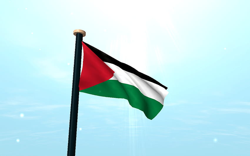 Palestine Drapeau 3D, Bendera Palestine Fond d'écran HD