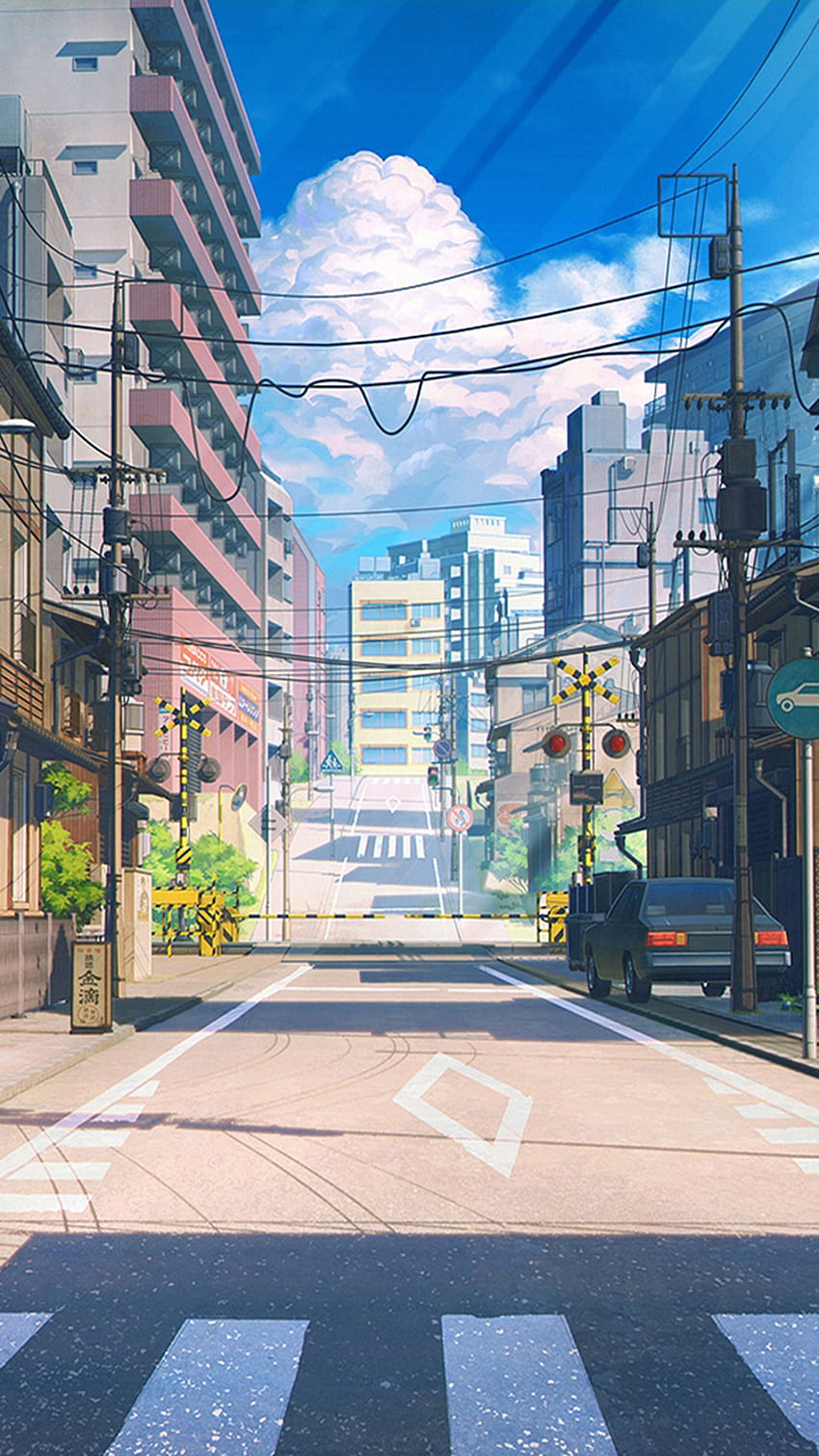 iPhoneXpapers, japon anime city street Fond d'écran de téléphone HD