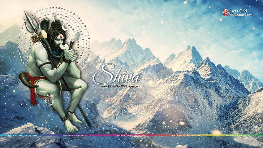 Shiva Smoking Chillum tamaño completo, bholenath fondo de pantalla