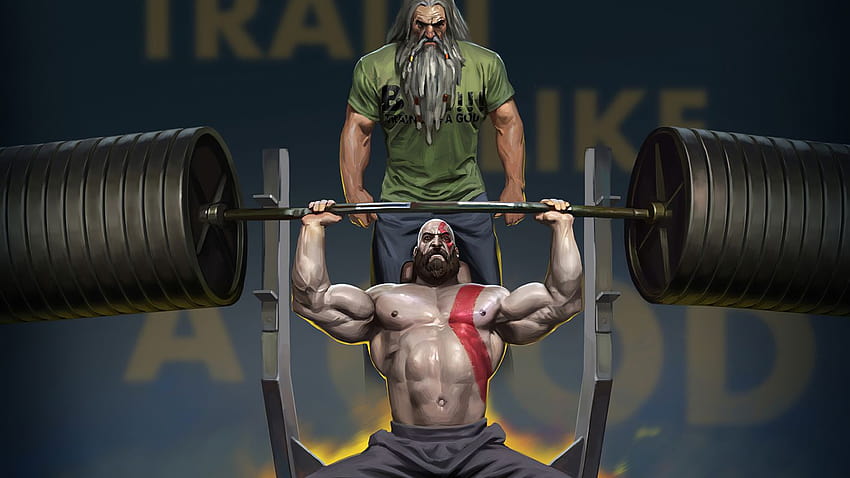 1366x768 Kratos Training With Father 1366x768 Resolution , Backgrounds, and HD wallpaper