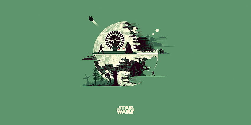Star Wars Skywalker Saga Minimal, Filme, Manfalorian Minimal Poster HD-Hintergrundbild