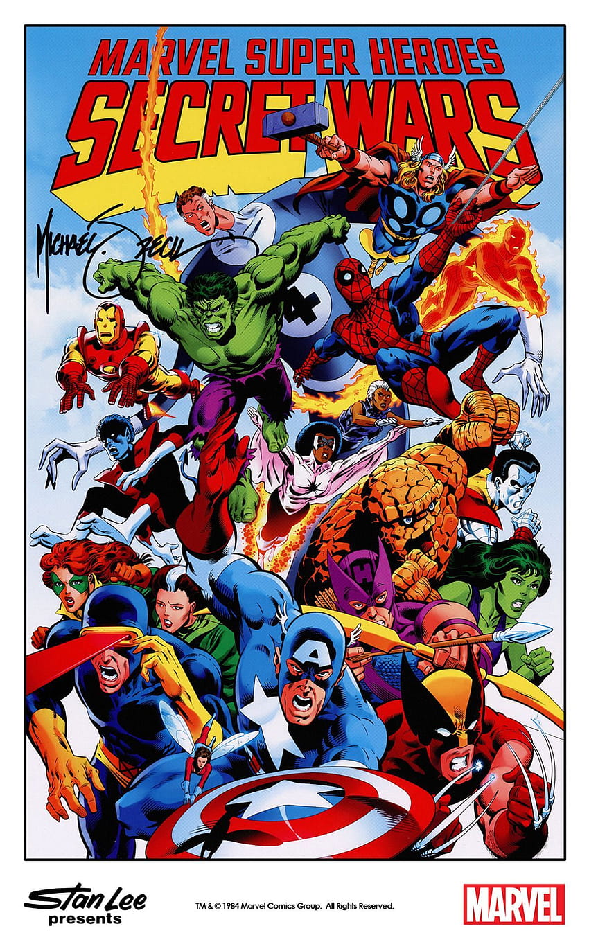 Marvel promo poster for Secret Wars ...pinterest, marvel superheroes secret wars HD phone wallpaper