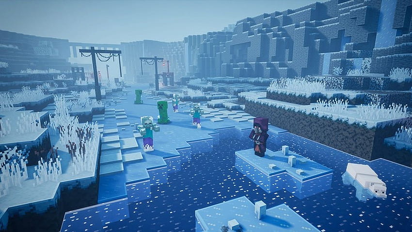 Das Creeping Winter Update von Minecraft Dungeons ist jetzt live, Vollversion 1.4 Patch Notes HD-Hintergrundbild