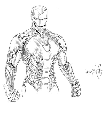 The Iron Man Drawing by Tantu Sarkar - Pixels