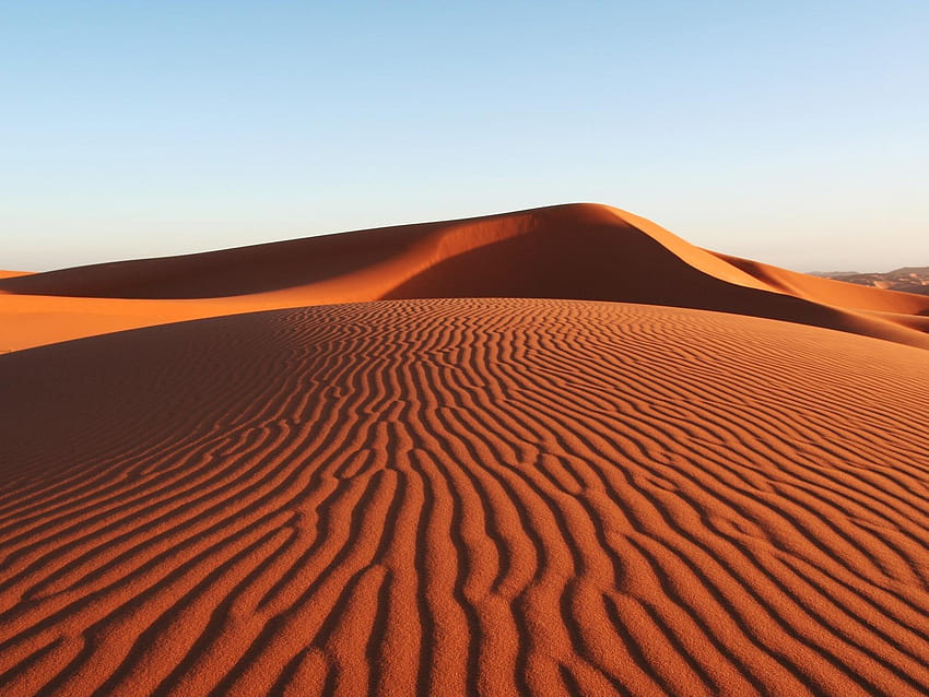 Desert Sand Dune Landscape Nature in jpg format, path through the dunes HD wallpaper