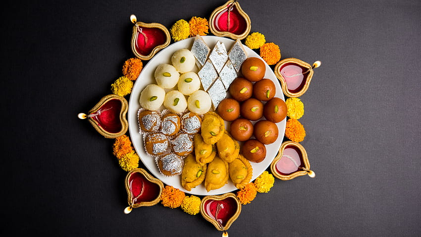 5 sucreries indiennes à essayer pendant Diwali, mithai indien Fond d'écran HD