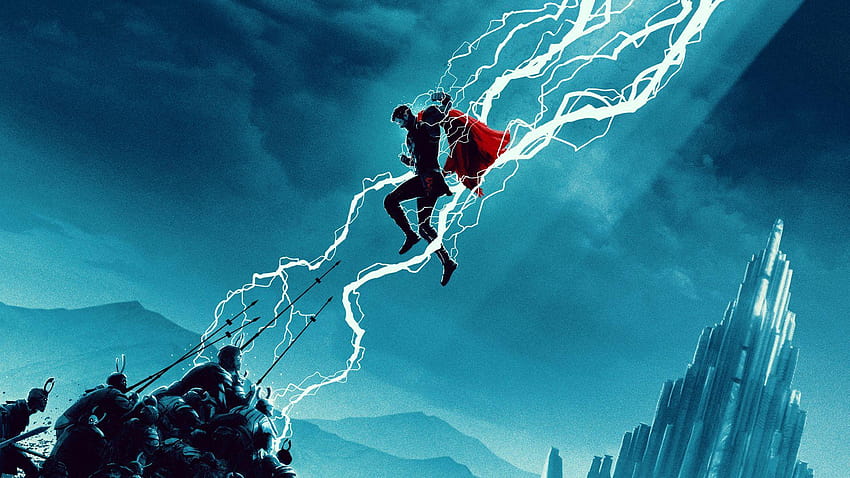 Thor Lightning, Thor mit Sturmbrecher HD-Hintergrundbild