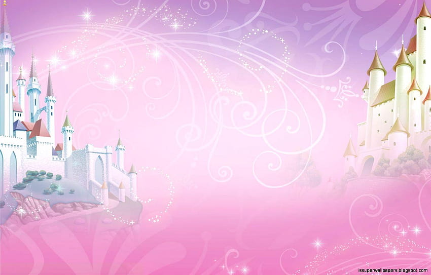 Фонове на принцеси на Дисни, замък на принцеси на Дисни HD тапет