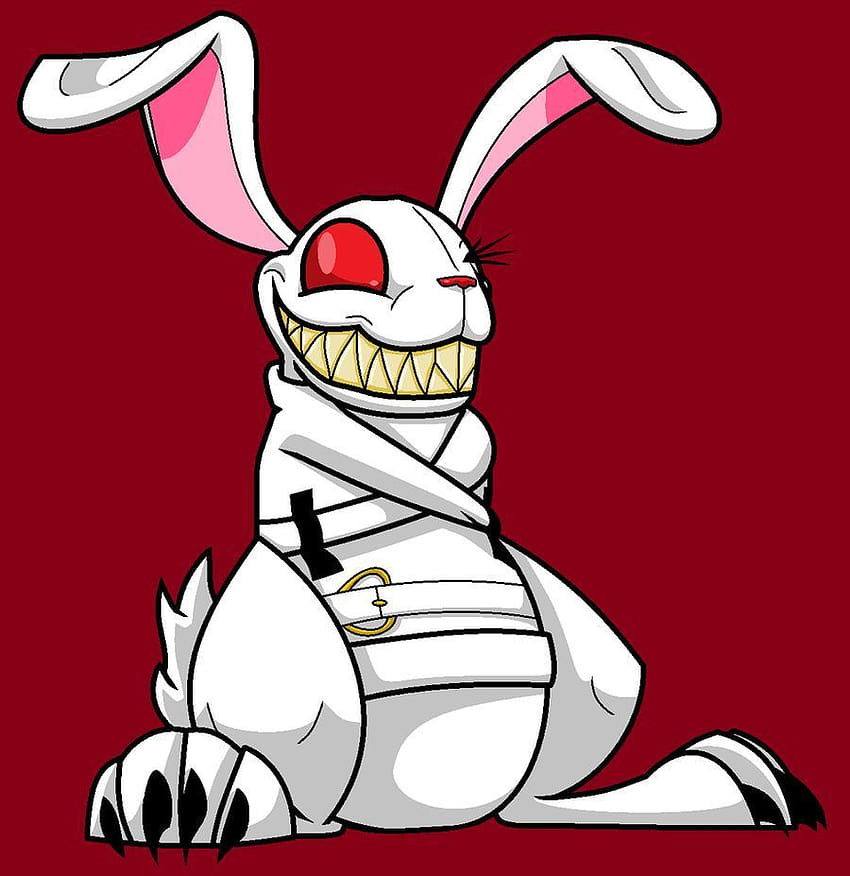Psycho Bunny by Werewolf9595, evil bunny HD phone wallpaper | Pxfuel