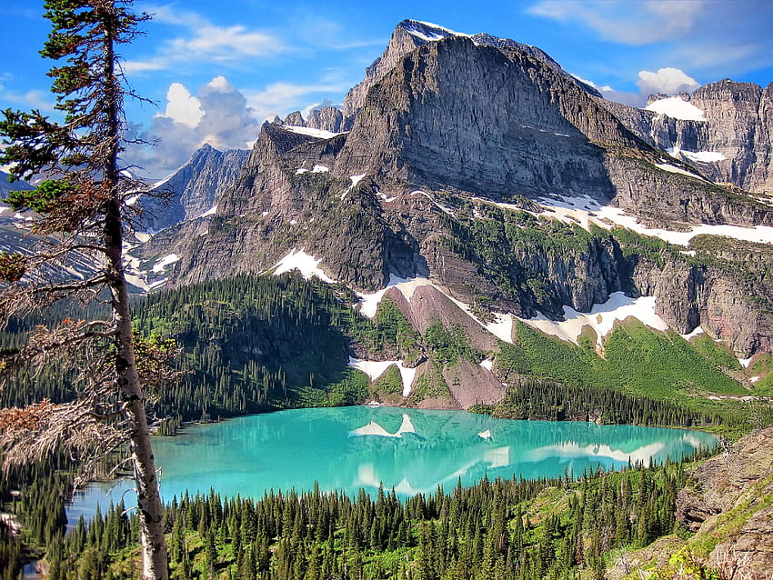 glacier, National, Park, Mountains, Lake, Landscape, glacier national park montana HD wallpaper