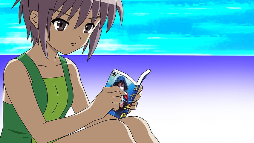 Anime Short Girl Book Reading, anime girl reading book HD wallpaper