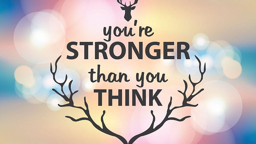 you are strong HD wallpaper