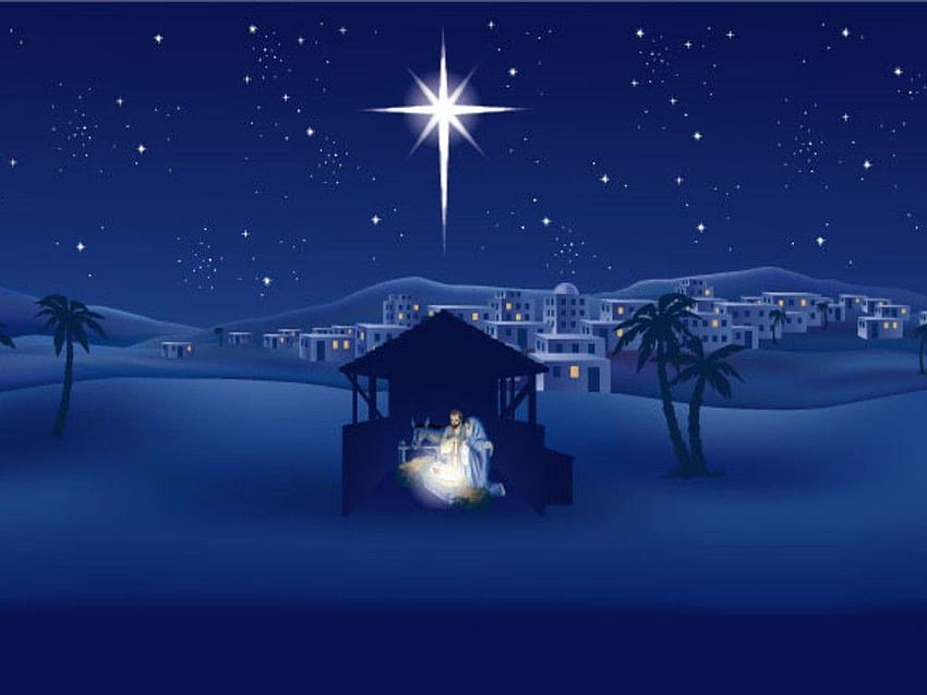 Christian Graphic: The Birth Of Jesus, christmas comet HD wallpaper