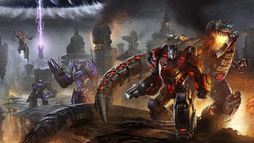 Me Grimlock puede reproducir Transformers: Fall of Cybertron en PS4, transformers foc fondo de pantalla