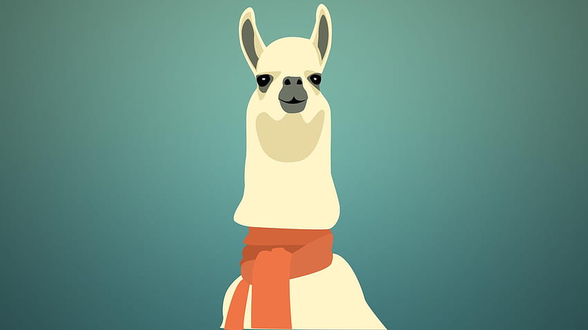 A llama wearing a scarf [1920x1080] :, llama background HD wallpaper