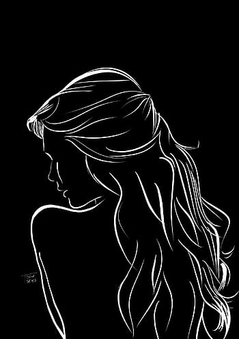 Women silhouette black and white HD wallpapers | Pxfuel