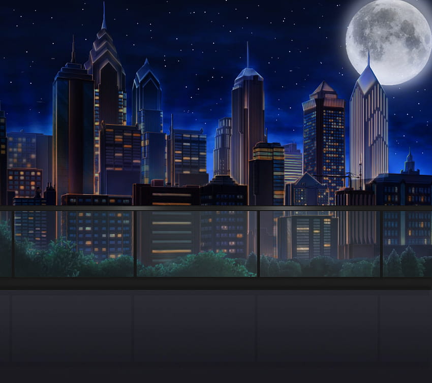 INT. City Balcony, anime balcony HD wallpaper