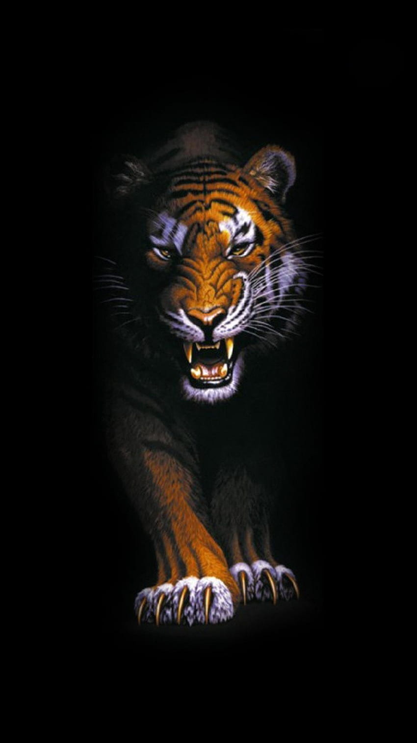 Tiger For Mobile, pericoloso Sfondo del telefono HD